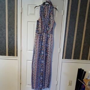 Multicolor Wide Leg Jumpsuit